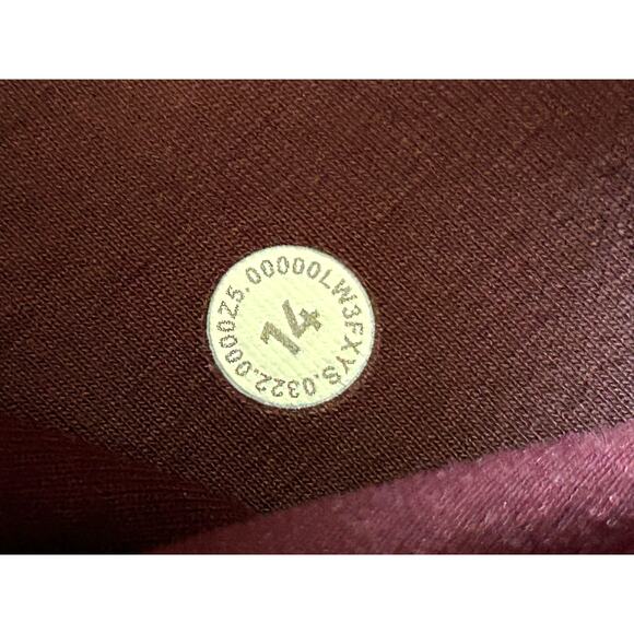 Lululemon Brushed Sofstream Funnel-Neck Zip Up Sweatshirt Red Wine Womens 14 - Picture 8 of 13